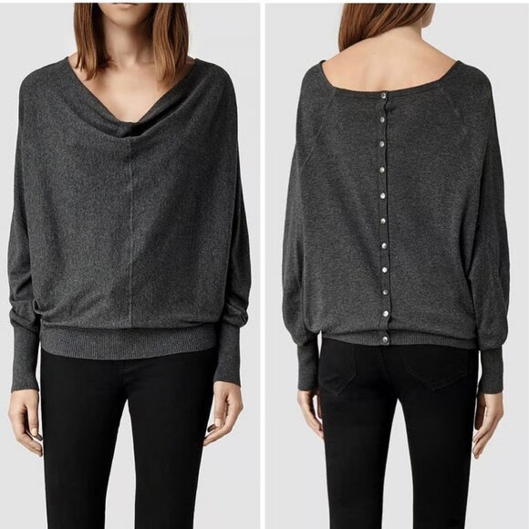 All Saints Elgar Cowl Neck Sweater - Picture 6 of 6